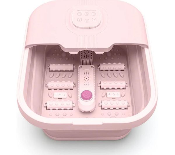 RIO Deluxe Foldaway Foot Spa & Massager - Pink