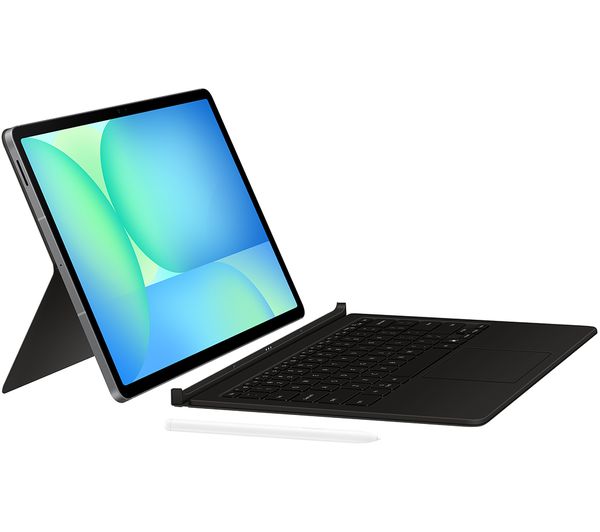 An image of SAMSUNG Galaxy Tab S10 FE+ AI Book Cover Magnetic Keyboard Case - Black