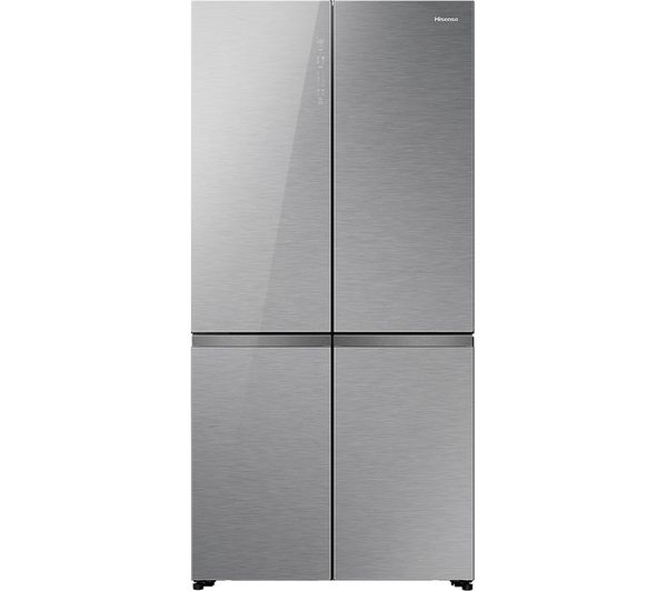 Hisense Kitchenfit Rq768n4gve Smart Fridge Freezer Silver Glass