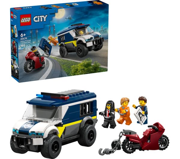 An image of LEGO City 60479 Police Prisoner Transport Van Set