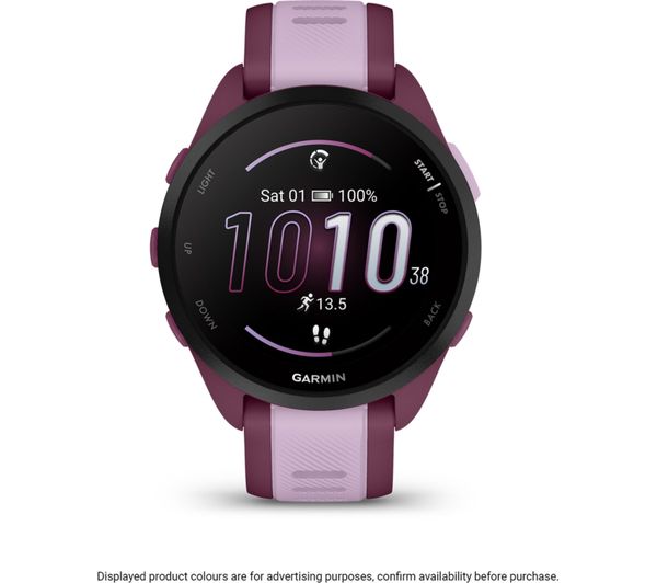 An image of GARMIN Forerunner 165 Music Sports Watch - Berry & Lilac, 43 mm