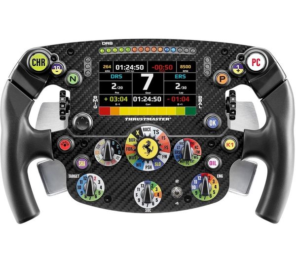 An image of THRUSTMASTER Ferrari F1 SF25 Edition Add-on wheel - Black & Red