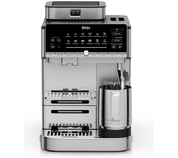 An image of NINJA AutoBarista Pro AE1052UK Bean to Cup Coffee Machine - Stainless Steel
