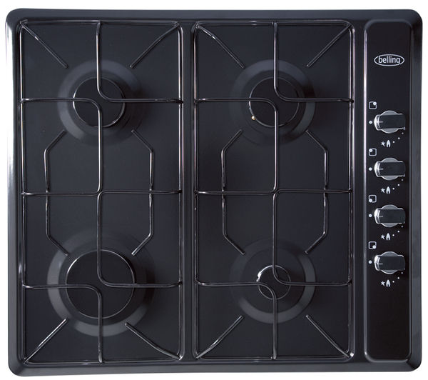 BELLING GHU60GE Gas Hob - Black, Black