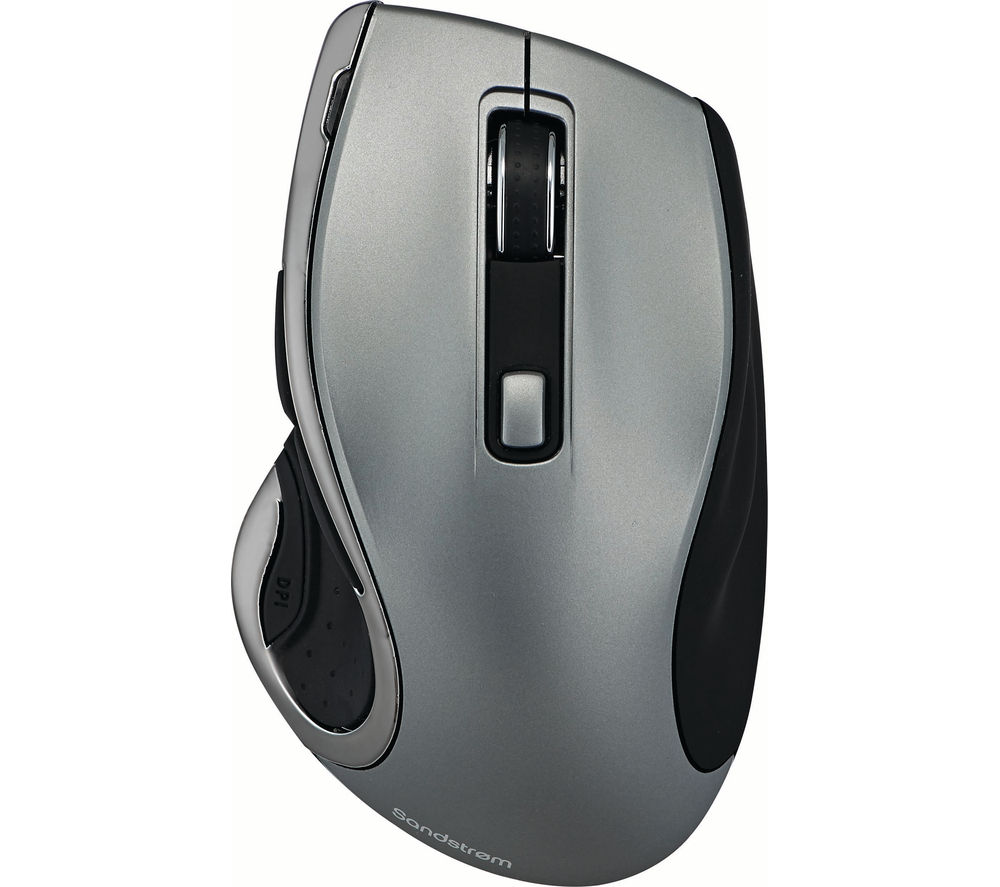 SANDSTROM SMWLHYP15 Wireless Blue Trace Mouse - Gun Metal