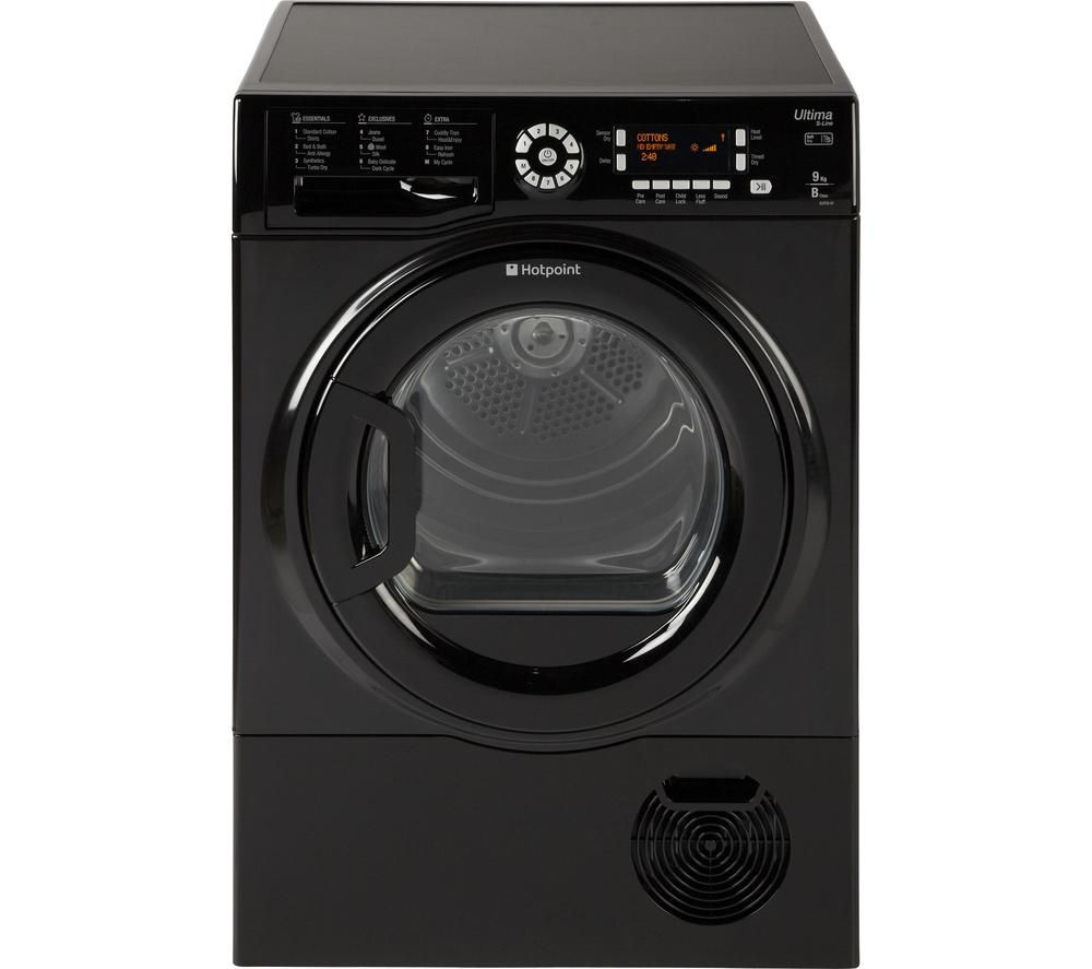 HOTPOINT Ultima S-Line SUTCD97B6KM Condenser Tumble Dryer - Black, Black