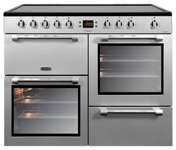 LEISURE Cookmaster CK100C210S Electric Ceramic Range Cooker - Silver & Chrome
