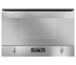 SMEG Cucina MP422X Built-in Compact Microwave with Grill - Stainless Steel