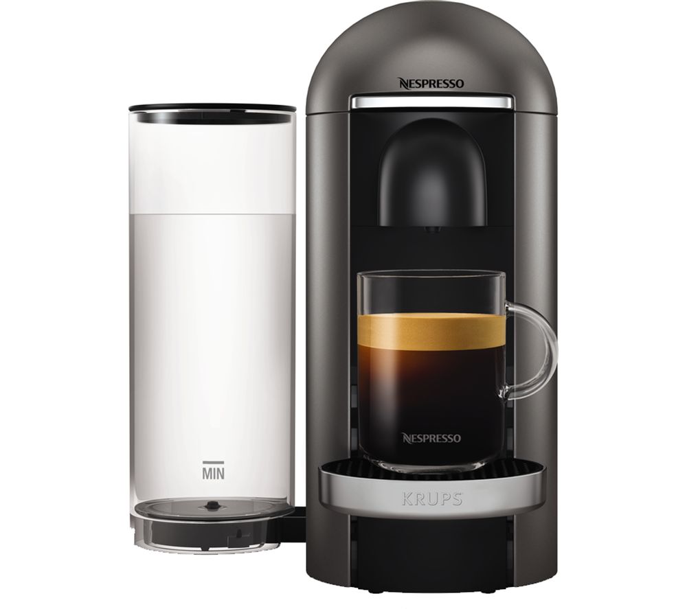 NESPRESSO by Krups VertuoPlus XN900T40 Coffee Machine – Titanium, Titanium