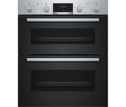 BOSCH Serie 2 NBS113BR0B Electric Built-under Double Oven - Stainless Steel