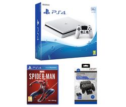 SONY PlayStation 4, Marvel's Spider-Man & Twin Docking Station Bundle - 500 GB