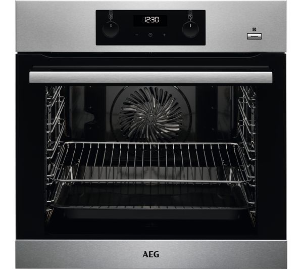 Image of AEG SteamBake BES356010M Electric Steam Oven with SenseCook Food Probe - Stainless Steel