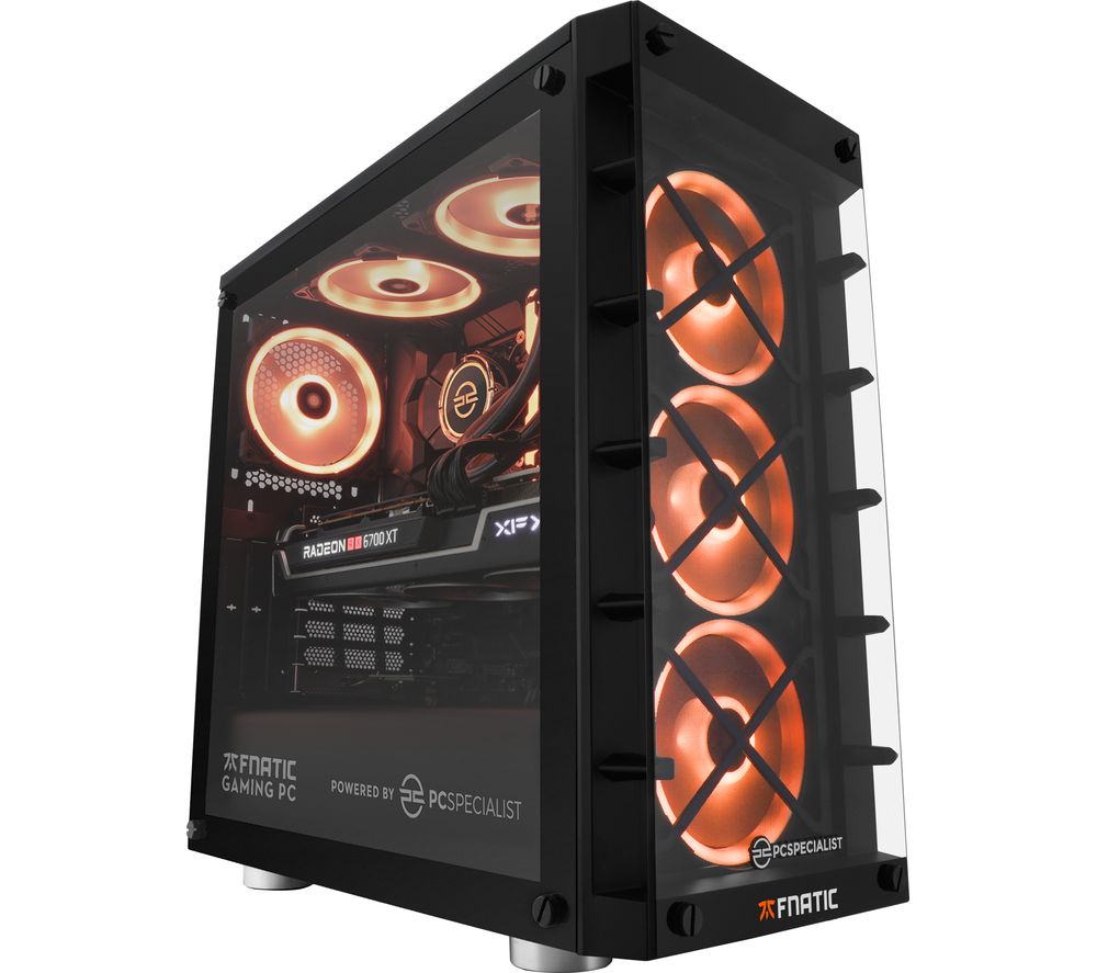 PCSPECIALIST Official Fnatic Gaming PC - AMD Ryzen 5, RX 6700 XT, 2 TB HDD & 500 GB SSD