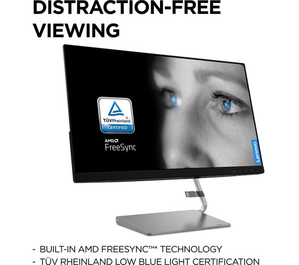66C0KAC3UK - - LENOVO Currys Business IPS Grey Black HD LCD Monitor & Q24i-1L 23.8\