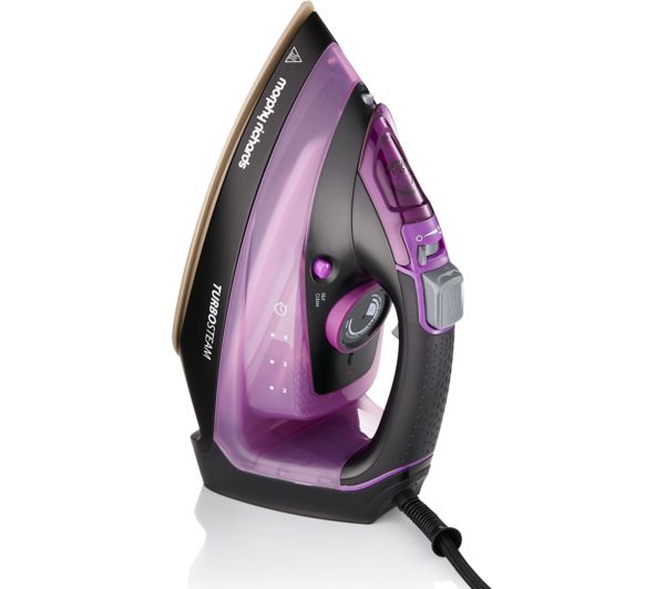 Morphy Richards Turbosteam 303140 Steam Iron Purple Black