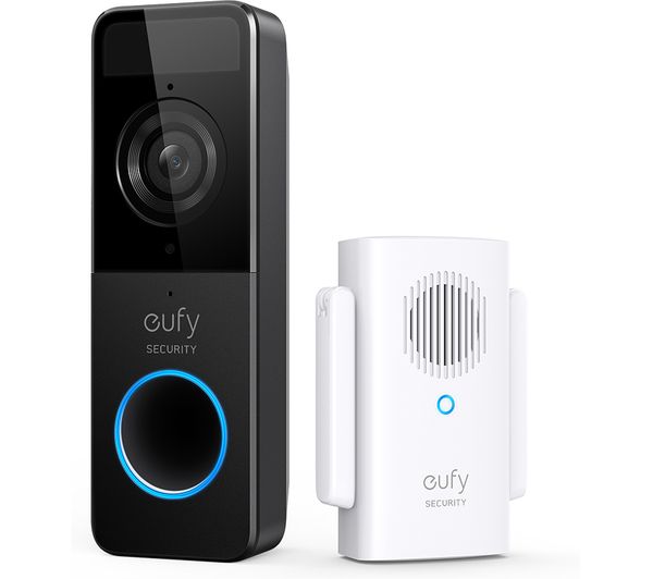 Eufy Slim Video Doorbell 1080p With Base Station Battery Powered