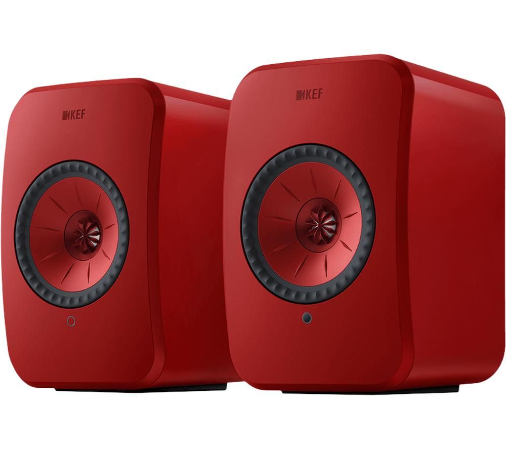 LSX II Wireless Multi-room Bookshelf Speakers - Lava Red