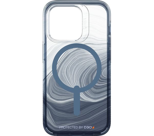 Gear4 Milan Snap Blue Swirl Iphone 14 Pro Case Clear Blue