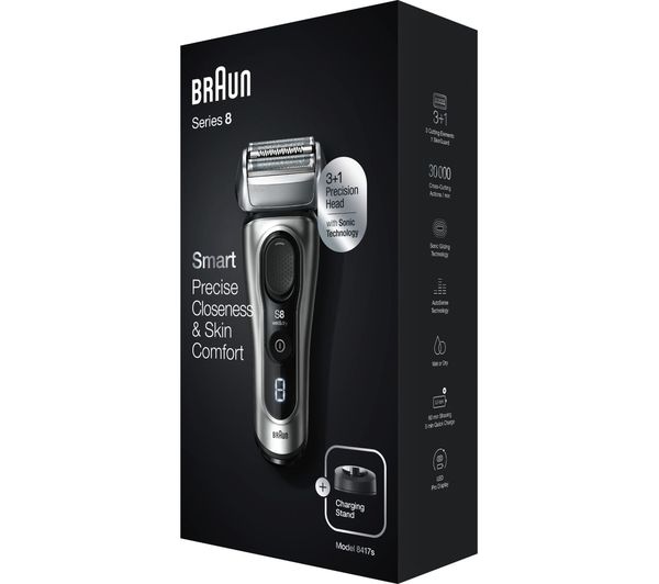 BRA8417S - BRAUN Series 8 Solo 8417S Wet & Dry Foil Shaver 