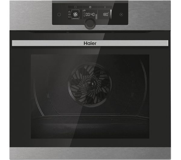 Haier I Turn Series 2 Hwo60sm2f9xh Electric Pyrolytic Smart Oven Black Stainless Steel