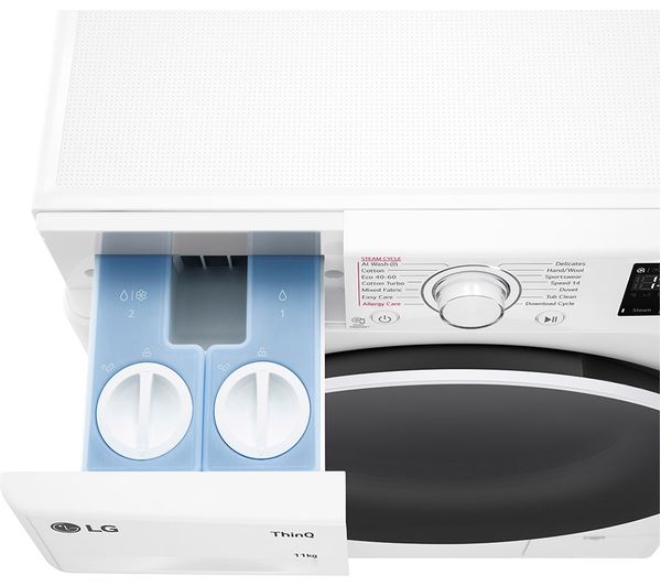 LG EZDispense F4Y511WWLA1 11 kg 1400 Spin Washing Machine - White