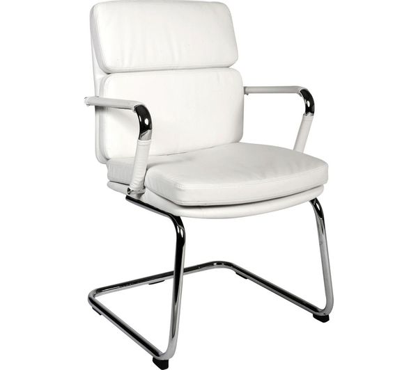 Teknik Deco Faux Leather Operator Chair White