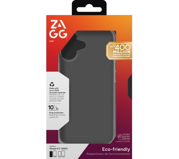 An image of ZAGG Luxe iPhone 17 Case - Clear