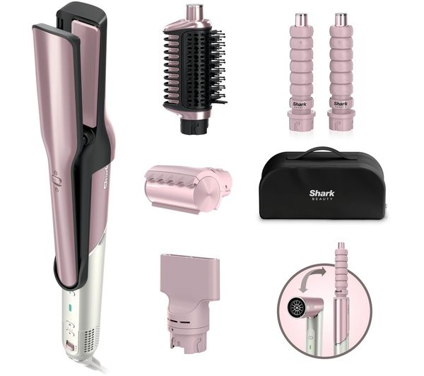 An image of SHARK Glam HD6051SUKPK Multi-Styler with FrizzFighter - Pink