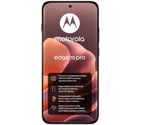 An image of MOTOROLA Edge 70 Pro - 512 GB, Zinfadel