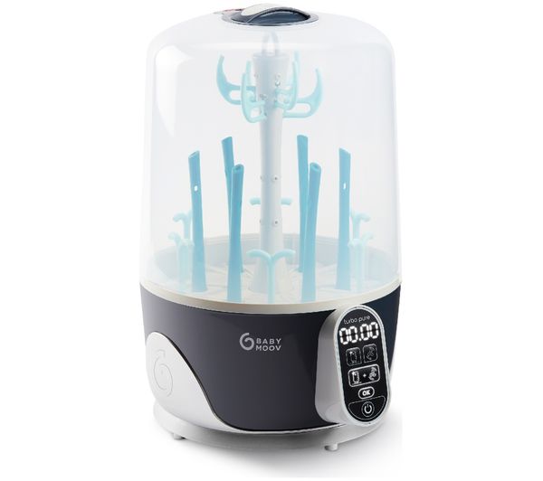 An image of BABYMOOV Turbo Pure Sterilizer, Dryer & Storage - Dark Blue