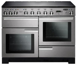 RANGEMASTER Professional Deluxe 110 Electric Induction Range Cooker - Stainless Steel & Chrome