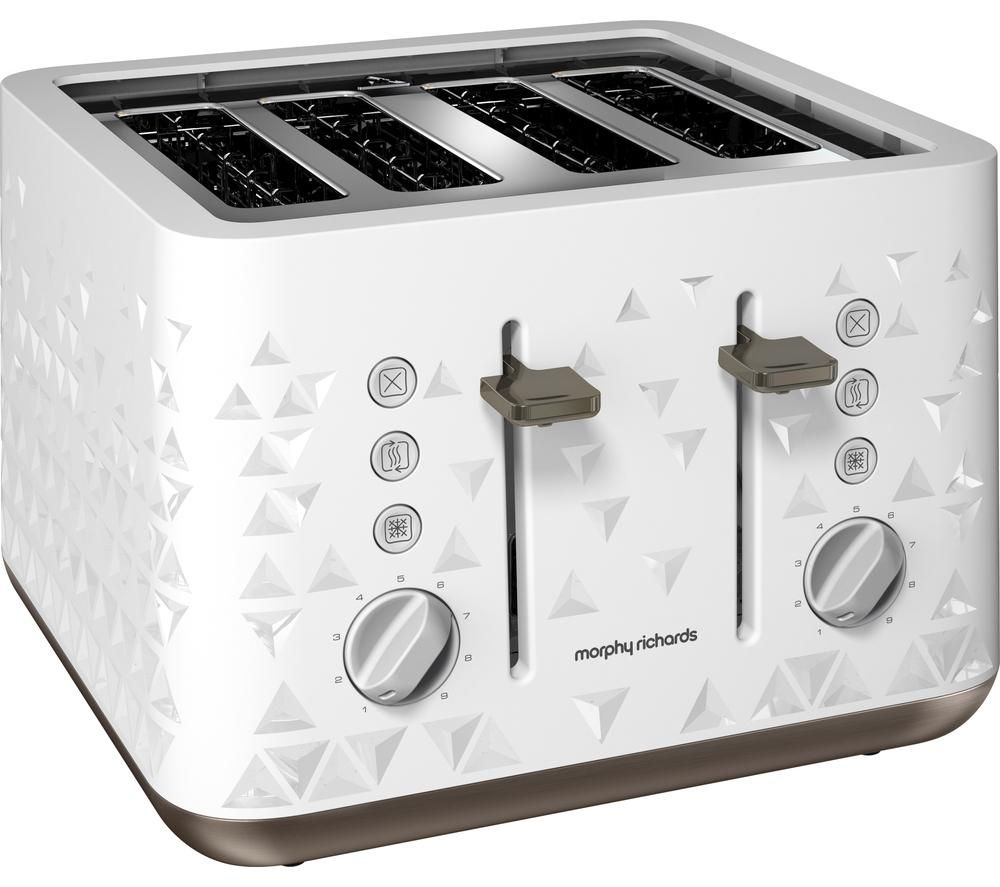 Buy MORPHY RICHARDS Prism 248102 4 Slice Toaster White Free