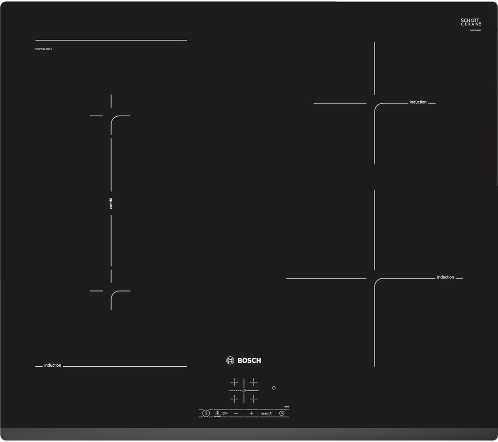 BOSCH Serie 4 PWP631BB1E Electric Induction Hob - Black