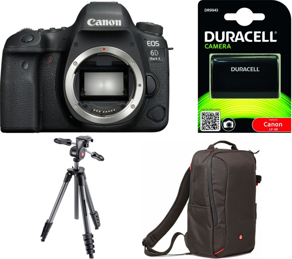 CANON EOS 6D Mark II DSLR Camera & Accessories Bundle