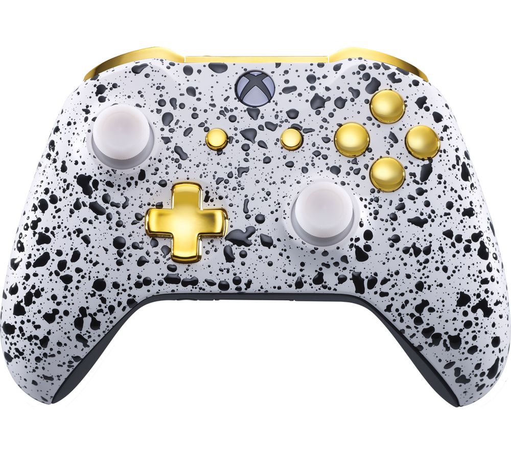 MICROSOFT Xbox One Wireless Controller - 3D White & Gold ...