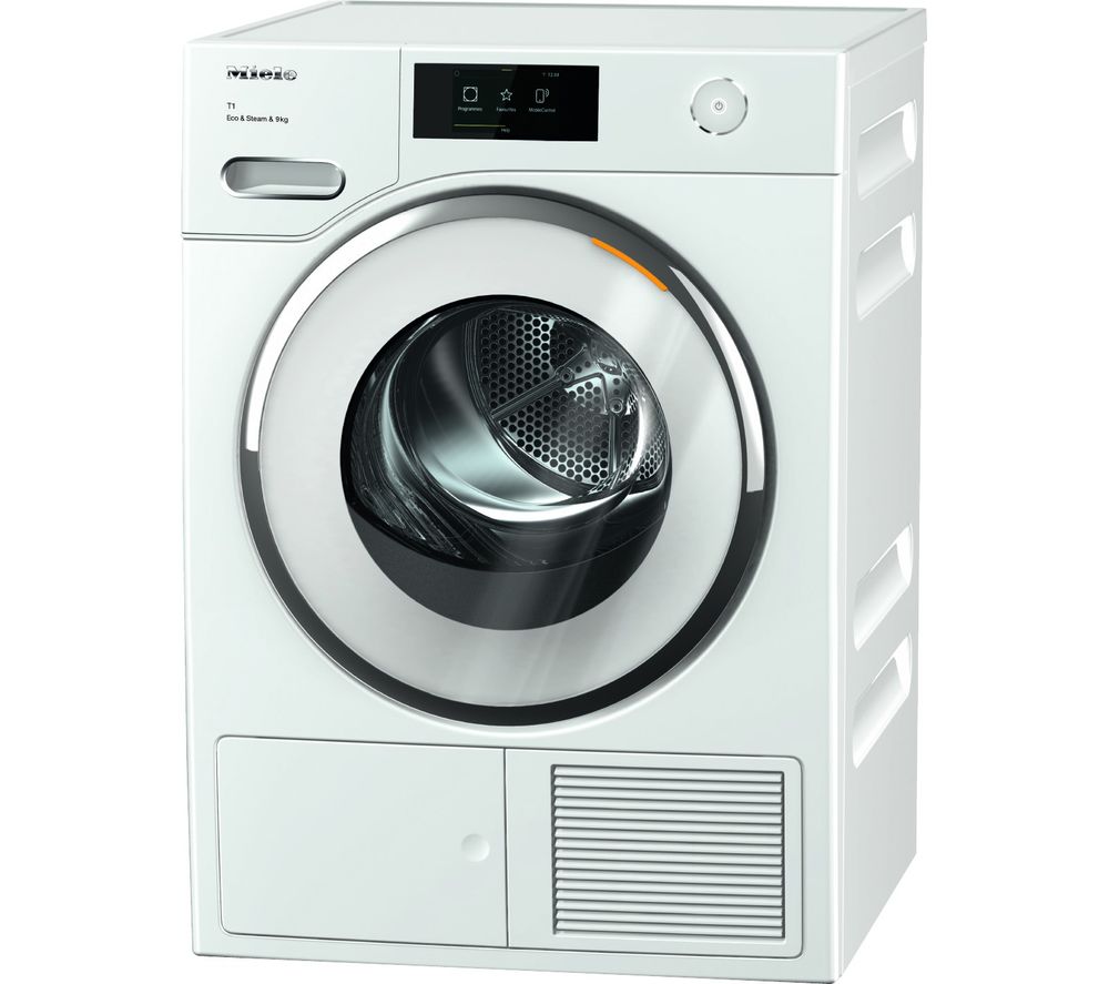 MIELE TWR860 WP WiFi-enabled 9 kg Heat Pump Tumble Dryer - White, White