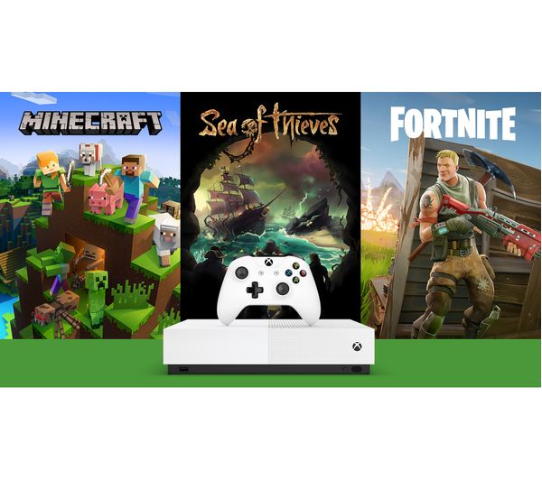 xbox one s with minecraft and fortnite