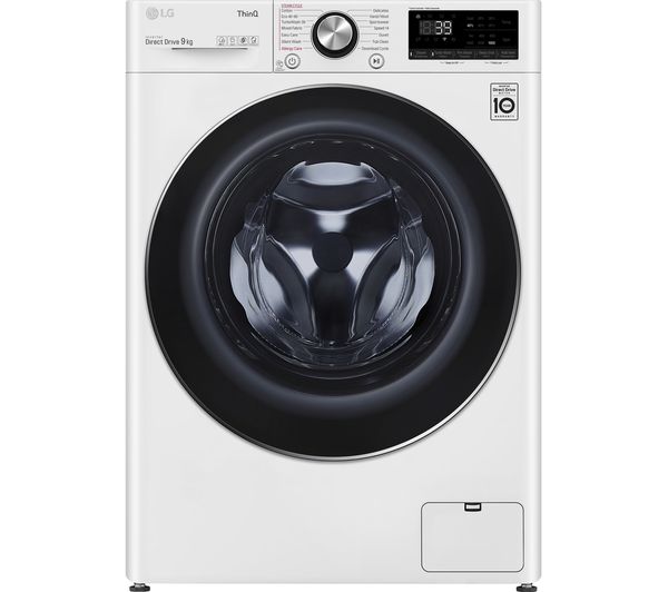 Image of LG TurboWash 360 with AI DD V10 F6V1009WTSE WiFi-enabled 9 kg 1600 Spin Washing Machine - White