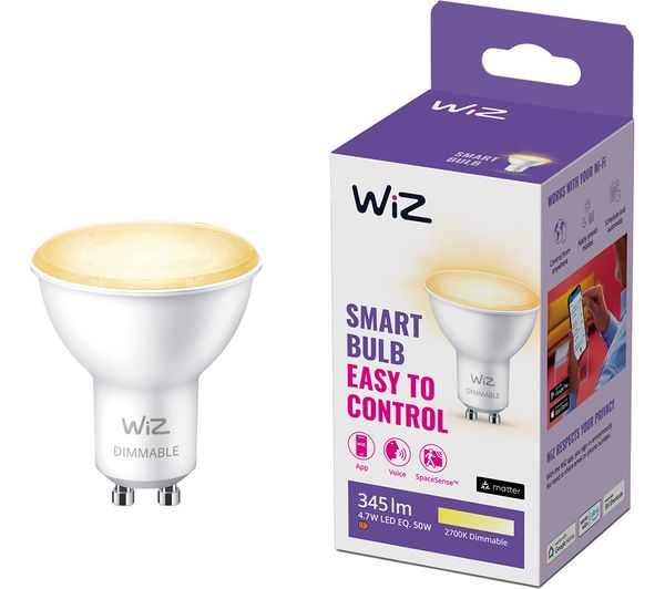 Image of WIZ White Smart Spotlight Bulb - GU10