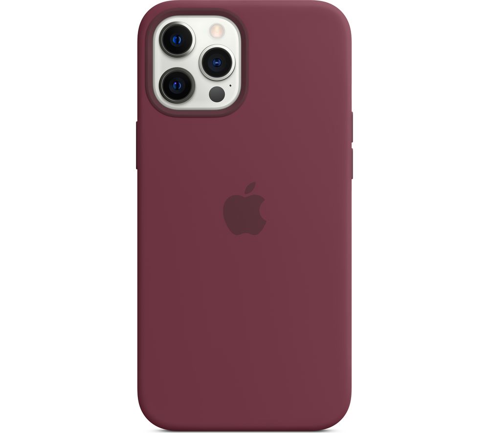 Buy Apple Iphone 12 Pro Max Silicone Case With Magsafe Plum Free Delivery Currys