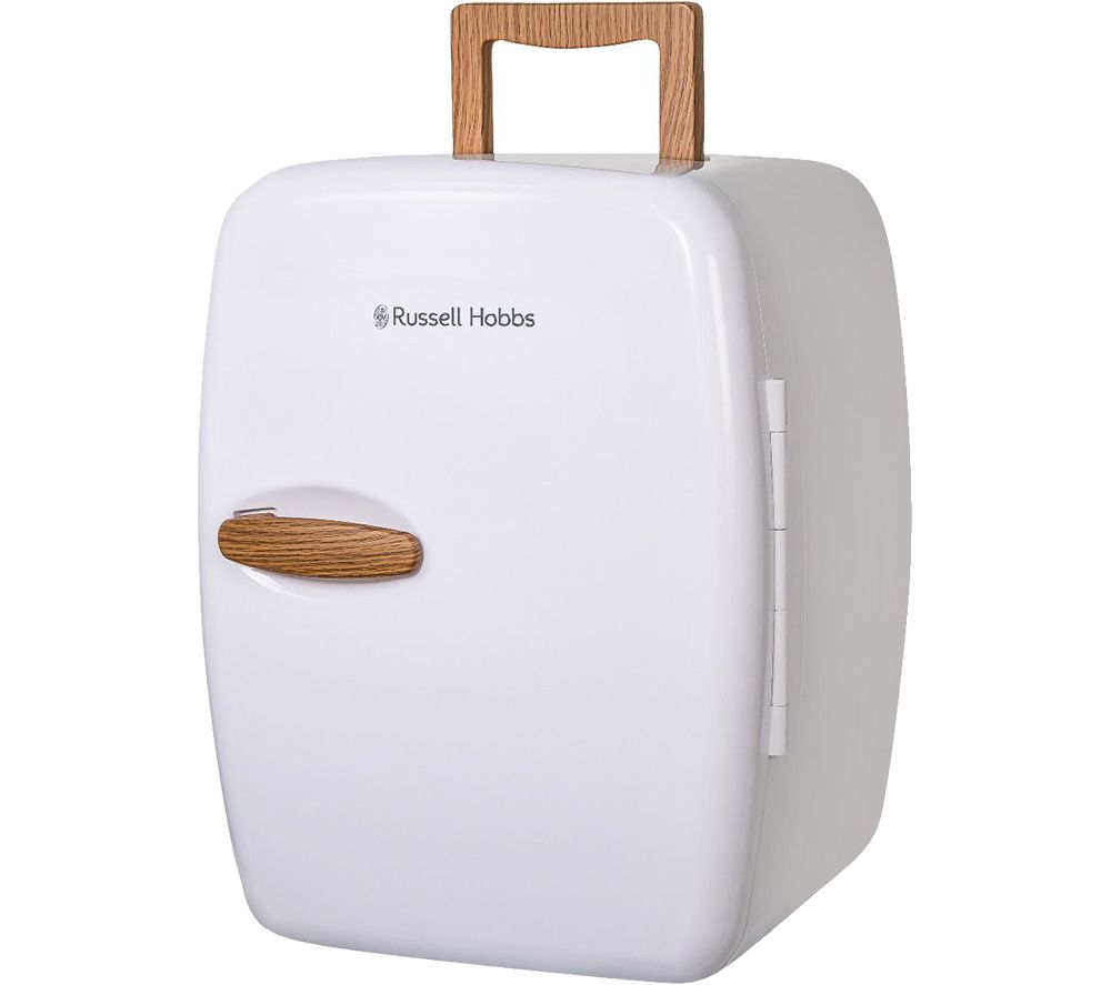 RUSSELL HOBBS Retro RH14CLR4001SCW Portable Beauty Cooler & Warmer - White & Wood