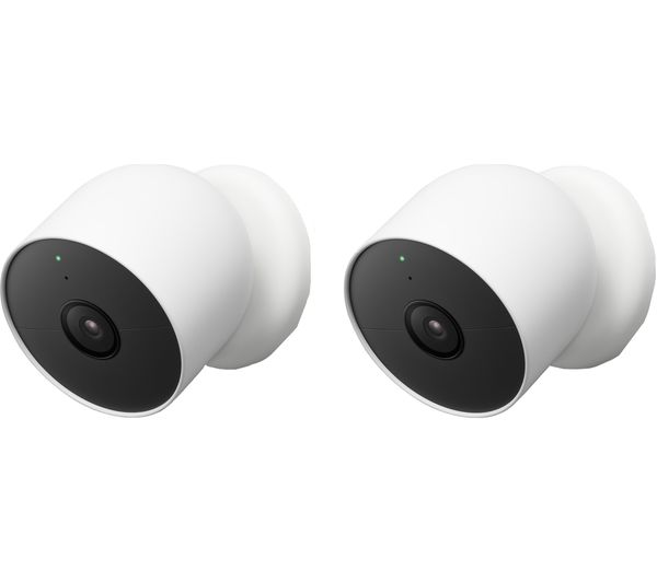 Google Nest Cam Indoor Outdoor Smart Security Camera 2 Pack
