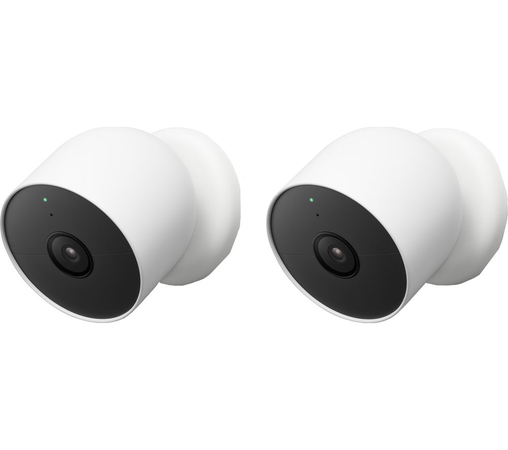 GOOGLE Nest Cam Indoor & Outdoor Smart Security Camera - 2-Pack