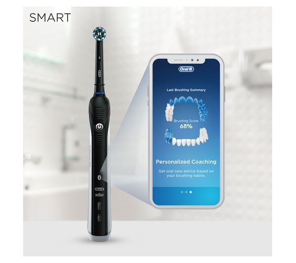 ORAPRO4500BLK ORAL B Smart 4 4500BL Electric Toothbrush Currys Business