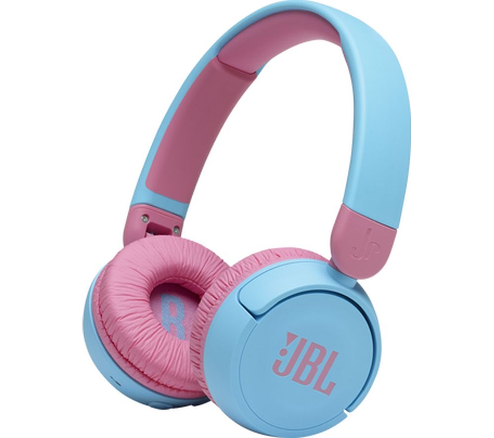Jr310BT Wireless Bluetooth Kids Headphones - Blue & Pink