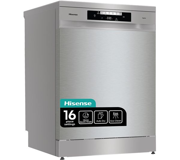 Hisense Hs643d60xuk Full Size Dishwasher Stainless Steel