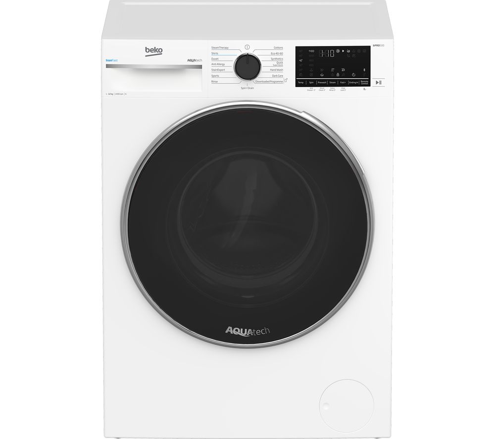 Pro AquaTech B5W1241AW Bluetooth 12 kg 1400 Spin Washing Machine - White