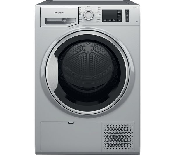 Hotpoint Crease Care Nt M11 92ssk Uk 9 Kg Heat Pump Tumble Dryer Silver