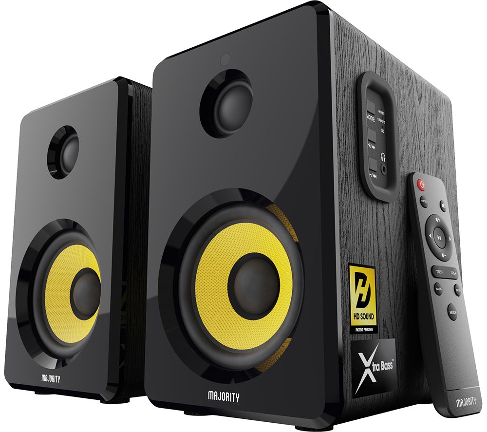 D40X Bluetooth 2.0 Bookshelf Speakers - Black
