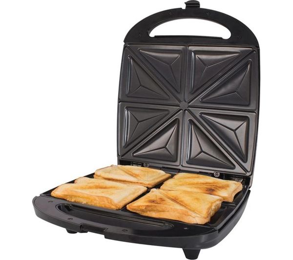 Quest 35990 Sandwich Toaster Black Silver